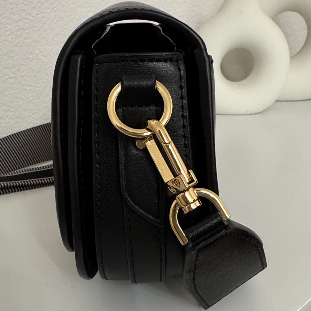 Michael Kors Mila Black and Gold Crossbody Bag - Picture 4 of 7